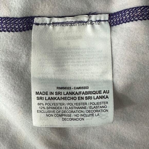 Nike Top Womens Small Purple Orange Half Zip Pro Dri Fit Activewear Running Gym - Picture 7 of 8